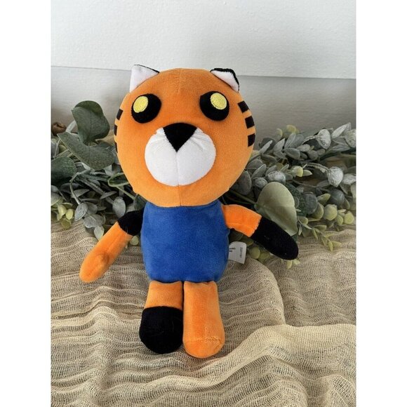 Roblox Piggy Tiger Plush Tigry 9” Phatmojo MiniToon Stuffed Animal Toy Orange - Picture 1 of 7